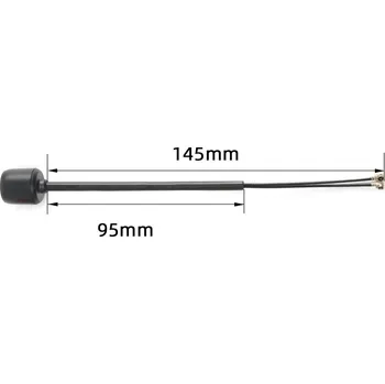 Dron DJI O3 Dual-band 5.8G anténa (FlyFishRC) - LHCP u.FL Varianta: 145mm