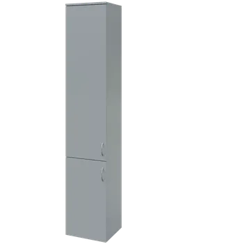 Šatní skříň N 6 - 42D kancelářská skříň, 2-dveřová, levá, 2150x400x400, šedá