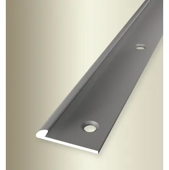 přechodová lišta Küberit 355 - F2 Imitace nerezi 2 mm ukončovací profil pro vinyl, PVC, koberce, 250 cm