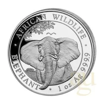 1 unce stříbrná mince Somálsko slon 2021