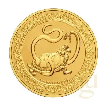 Sběratelství 1 unce zlatá mince Niue Celestial Animals - The Black Turtle 2021