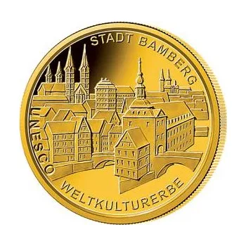 1/2 unce zlatá mince - 100 Euro Bamberg 2004 (F)