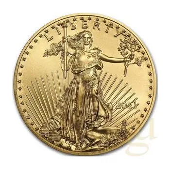 Sběratelství 1 unce zlatá mince americký orel 2021