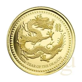 Sběratelství 1 unce zlatá mince Samoa drak 2024 - leštěná deska