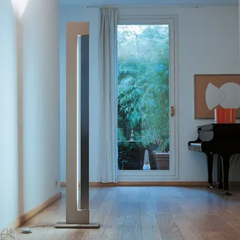 Lampička Stojací lampa Nemo Ara stmívatelná krémová/alu krémová, leštěný hliník LED 23 W Uplight + LED 40 W Sidelight - Doprava zdarma