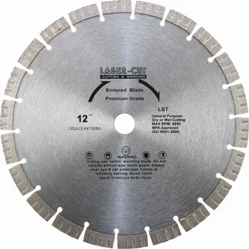 Řezný kotouč LASER CUT L001230 - Diamantový kotouč segmentový 300 x 25,4 x 10mm LST
