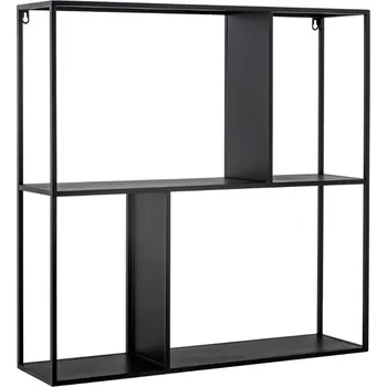 police Černá kovová police Bloomingville Mack 71 x 71 cm