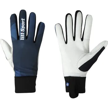 Rukavice LILLSPORT Solid, modré, rukavice na běžky Velikost rukavic: 7