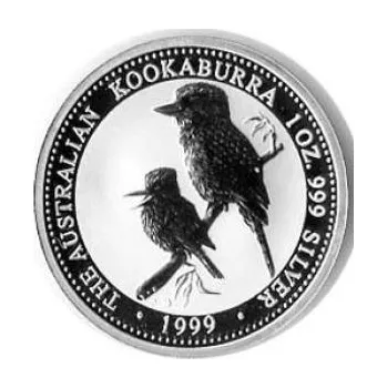 Sběratelství 1 unce stříbrná mince Austrálie Kookaburra 1999