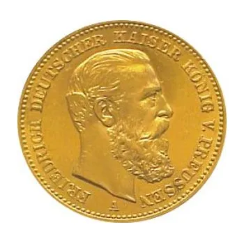 20 Mark zlatá mince Friedrich III von Preußen