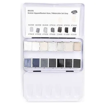 Vodová barva Akvarelové barvy Kremer – sada pro fotoretuš 14ks (Akvarelové barvy Kremer – sada pro fotoretuš 14ks)