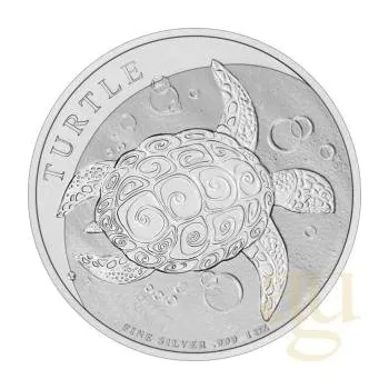 1 unce stříbrná mince Niue želva 2020