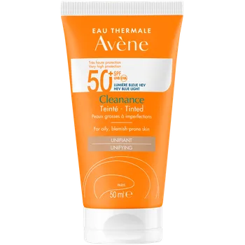 Přípravek na opalování Avène Cleanance Tinted Unifying Sun Cream SPF50+ 50 ml