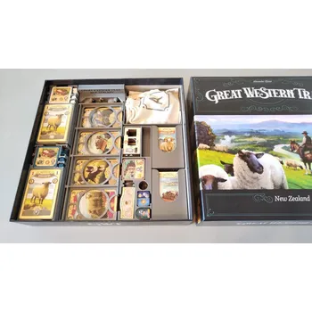 Příslušenství k deskovým hrám inserty.cz Great Western Trail: New Zealand - Insert (černý, 0039)