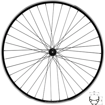 Zapletené kolo Zapletené kolo Force Classic 622x19 "V" HBTX500 36d.