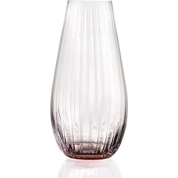 Čirá váza s růžovým akcentem vysoká