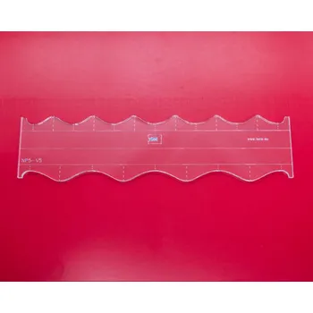 Příslušenství k šicímu stroji Quiltovací pravítko tvar vlnky 3 inch NP5-V5