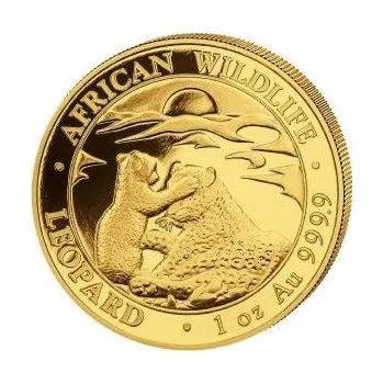 1 unce zlatá mince Somálsko African Wildlife Leopard 2019