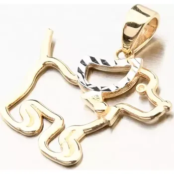 Přívěsek Přívěsek žluté zlato 585 pes 13R-414