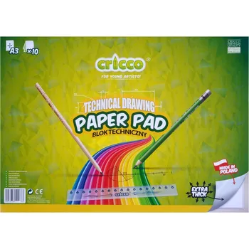 Cricco Kreslící karton bílý A3, 10 listů 170g, 10ks v bal. CR211