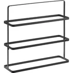 Černý kovový botník Yamazaki Tower 45,5 x 50 cm