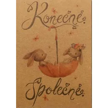 Přáníčko BeBechy - recyklovaný papír - Konečně,rychlé dodání