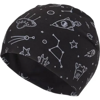 Čepice Dětská tenká čepice Lewro BYRD 8/11 Černá, Šedá