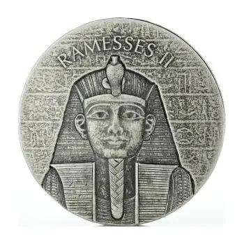 2 unce stříbrná mince Čadská republika Ramses II 2017