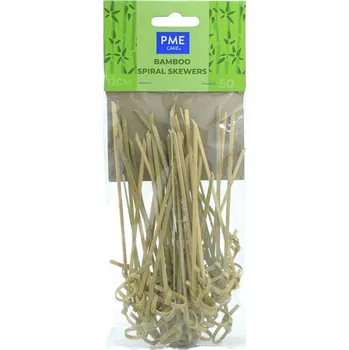 Jednorázové nádobí Bambusové napichovátka, spirály 18cm PME
