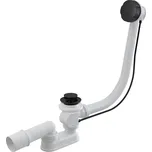 Automatický vanový sifon s přepadem - černý, zlatý - Černá (VANSWAUTOB) HOPA