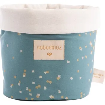 Úložný box NOBODINOZ Panda Košík medium Gold Confetti/Magic Green