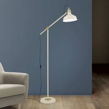 Lampička Orion Stojací lampa Schiller, khaki, kov, výška 153 cm, nastavitelná - Základna - Ø 25,5 cm, výška 3,5 cm; délka propojovacího kabelu 300 cm khaki, starožitná mosaz 1 x 40 W - Doprava zdarma
