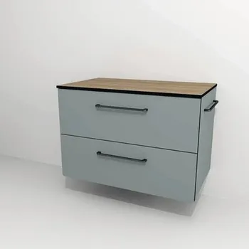 Koupelnový nábytek Koupelnová skříňka pod umyvadlo Devo Sonus 2.0 fjordová zelená 77 x 52 x 45 cm SO2-SU1S77x52F72K51