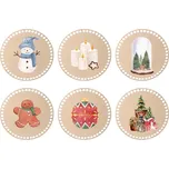 Dřevěné podtácky k obháčkování - vánoční výzdoba Zvolte variantu: 15 cm