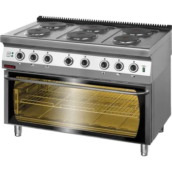 Sporák Elektrický sporák s elektrickou troubou KROMET 700.KE-6/PE-3 / plotny 6