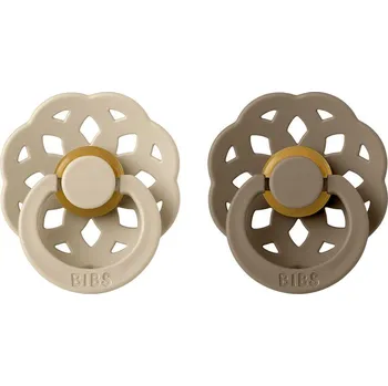 BIBS Boheme Dudlíky z přírodního kaučuku vel. 1 Vanilla/Dark Oak