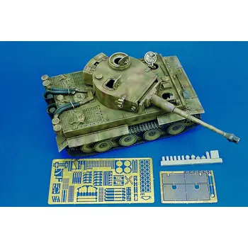 Plastikový model Royal Model 1/35 Tiger I early version (for Accademy kit)