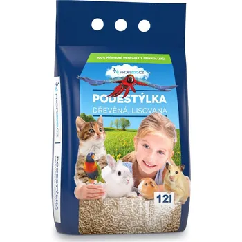 Podestýlka pro hlodavce PROFIZOO Podestýlka dřevěná lisovaná 12l