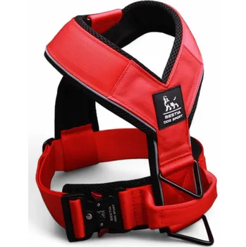 Postroj pro psa Bestia Collars Sportovní postroj pro psy Bestia Collar GripPro červený Velikost: L