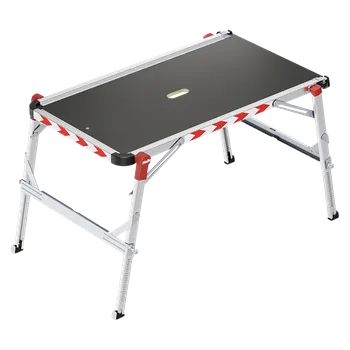 Žebřík Hailo Pracovní plošina TP Plus, 114,5 × 77 × 75 cm, hliník