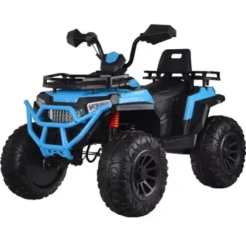 Dětské elektrovozidlo Velká elektrická čtyřkolka pro děti 4x4 - plyn v rukojeti Modrá