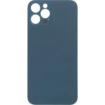 Náhradní díl pro mobilní telefon Zadní kryt baterie se zvětšeným otvorem na kameru + lepení pro iPhone 12 Pro OEM - Modrý