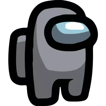 Nášivka NAŽEHLOVAČKA - Among Us šedý