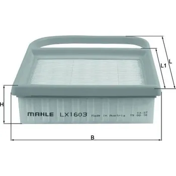 Vzduchový filtr Vzduchový filtr, , KNECHT, LX 1603
