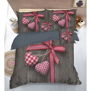 Povlečení SADA POVLEČENÍ S 3D EFEKTEM DÁREČEK na 2 postele + PROSTĚRADLO ZDARMA