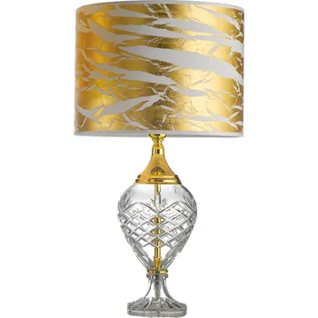 Lampička Cremasco Stolní lampa Belle Epoque, 59 cm zlatá zlatá, čirá 1 x 60 W - Doprava zdarma