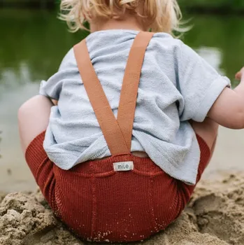 Dětská móda MILE Punčochové kraťasy s kšandami lávové Velikost (od výrobce): 92/98