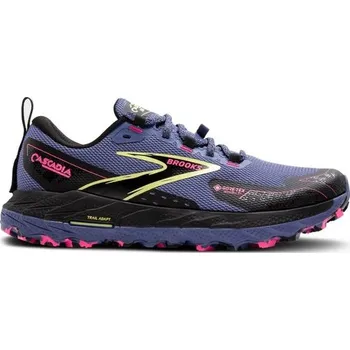 Dámská běžecká obuv Brooks Cascadia 18 GTX W Grey Blue/Black/Pink - dámské krosovky UK6/US8/EU39 + Doprava zdarma