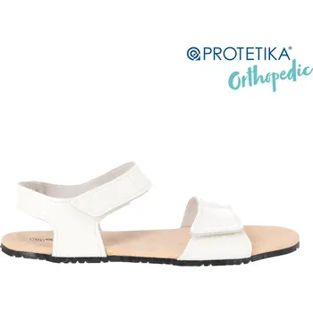 Dámské sandále Protetika - t 201 BELITA lesklá bílá - dámská barefootová obuv Veľkosť: 42