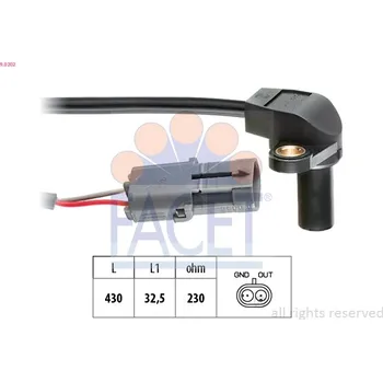 Autoelektrika Snímač otáček klikové hřídele FACET (9.0202)